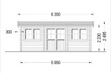Friggebod OAK (44 mm), 6x3 m, 18 m² specification 2