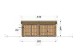 Dubbelgarage MODERN (44 mm), 6x5 m, 30 m² specification 2