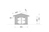 Garage byggsats - enkelgarage LORA, 4x6 m, 22 m² specification 2