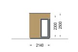 Friggebod PREMIUM L (34 mm + fasadbeklädnad), 2x2 m, 4 m² specification 3