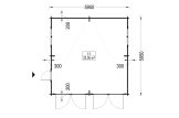 Dubbelgarage MODERN (44 mm), 6x6 m, 36 m² specification 1