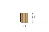 Bastuhus OKO (34 mm + fasadbeklädnad), 2.3x1.6 m, 2.7 m² specification 3