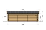 Trippelgarage TRIO (44 mm), 9x6 m, 54 m² specification 3