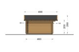 Attefallshus WISSOUS (44 mm), 5x4 m, 20 m² specification 3