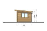 Friggebod med pulpettak LILLE (44 mm), 4x3 m, 12 m² specification 5