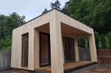 Bastuhus med omklädningsrum DELLA (34 mm + fasadbeklädnad), 4,6 x 2,1 m, 7,2 m², altan 6,7 m² customer 3