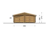 Dubbelgarage CLASSIC DUO (44 mm), 6x6 m, 36 m² specification 2
