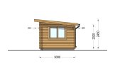 Friggebod med pulpettak DREUX (44 mm), 4x3 m, 12 m² specification 5