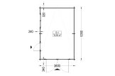 Enkelgarage MODERN (44 mm), 3.6x5.4 m, 20 m² specification 1