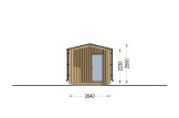Bastuhus SERENE (34 mm + fasadbeklädnad), 3.3x2.5 m, 4.95 m² specification 3