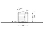 Bastuhus SERENE (34 mm + fasadbeklädnad), 4.5x2.5 m, 5 m² specification 6