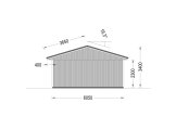 Garage byggsats - dubbelgarage LORA DUO, 6x6 m, 33 m² specification 4