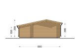 Attefallshus ISLA (34 mm), 6x5 m, 18 m² + altan 7 m² specification 4
