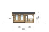 Attefallshus ISLA (34 mm), 6x5 m, 18 m² + altan 7 m² specification 3