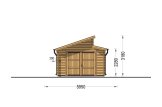 Enkelgarage TWIN (44 mm), 4x6 m, 24 m² specification 2
