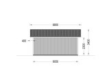 Garage byggsats - dubbelgarage LORA ALT DUO (med bred port), 6x6 m, 33 m² specification 5