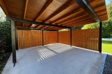 Dubbel carport i trä LUNA DUO F med sidopanel 6x6 m customer 1