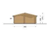 Enkelgarage CLASSIC (44 mm), 6x6 m, 36 m² specification 4