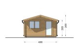Friggebod DREUX (44 mm), 4x4 m, 16 m² specification 2