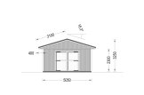Garage byggsats - enkelgarage LORA, 5x6 m, 28 m² specification 2