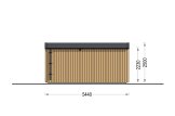 Bastuhus SERENE (34 mm + fasadbeklädnad), 5.3x2.5 m, 5 m² specification 3