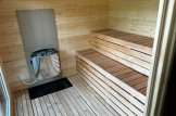 Bastuhus DELLA (34 mm + fasadbeklädnad), 2,6 x 2,1 m, 3,8 m², altan 3 m² customer 1
