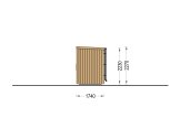 Bastuhus OKO (34 mm + fasadbeklädnad), 2.3x1.6 m, 2.7 m² specification 5