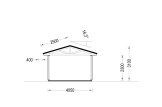 Garage byggsats - enkelgarage LORA, 4x6 m, 22 m² specification 6