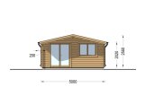 Attefallshus WISSOUS (34 mm), 5x5 m, 25 m² specification 2