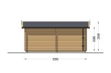 Enkelgarage CLASSIC (34 mm), 3.6x5.4 m, 20 m² specification 5