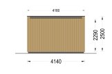 Friggebod PREMIUM S (isolerad, 34 mm + fasadbeklädnad), 4,1x2,4 m, 10 m² specification 4