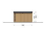 Bastuhus SERENE (34 mm + fasadbeklädnad), 4.5x2.5 m, 5 m² specification 4