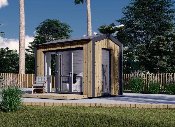 Friggebod EMMY (isolerad, 34 mm + fasadbeklädnad), 3x2 m, 6 m² avp.ui.product_images.thumbnail 1