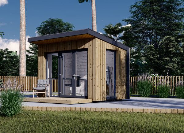 Friggebod EVELIN (isolerad, 34 mm + fasadbeklädnad), 3x2 m, 6 m² avp.ui.product_images.thumbnail 1