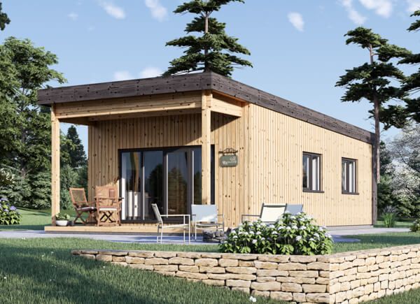 Fritidshus HYMER F (Isolerad, 66 mm + fasadbeklädnad), 38 m² avp.ui.product_images.thumbnail 1