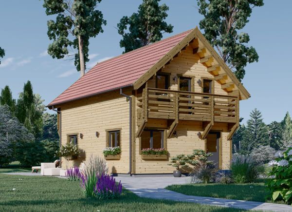 Fritidshus LANGON (Isolerad, 66 mm + fasadbeklädnad), 80 m² avp.ui.product_images.thumbnail 1