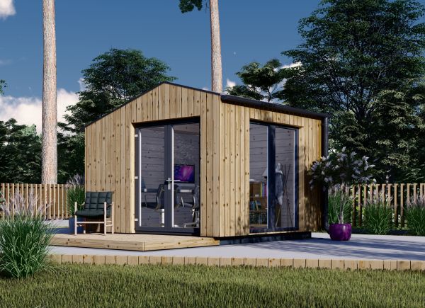 Friggebod TONIA (34 mm + fasadbeklädnad), 3x3 m, 9 m² avp.ui.product_images.thumbnail 1