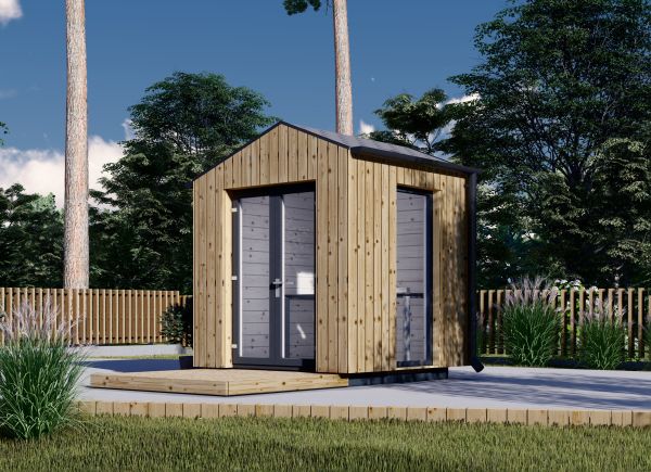 Friggebod TONIA (isolerad, 34 mm + fasadbeklädnad), 2x2 m, 4 m² avp.ui.product_images.thumbnail 1