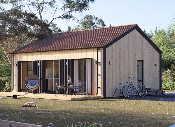 Fritidshus ANGELA (Isolerad, 66 mm + fasadbeklädnad), 42 m² avp.ui.product_images.thumbnail 1