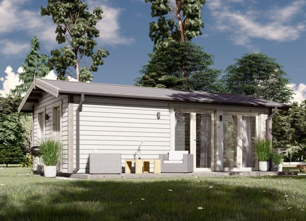 Attefallshus DIANA Classic (44 mm + fasadbeklädnad), 7x4 m, 24 m² avp.ui.product_images.thumbnail 1