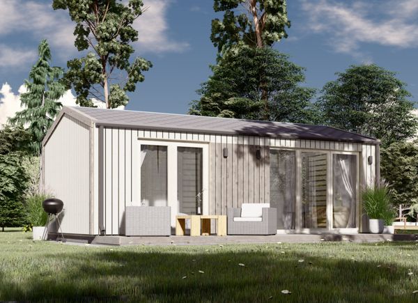 Attefallshus DIANA Modern (44 mm + fasadbeklädnad), 7x4 m, 24 m² avp.ui.product_images.thumbnail 1