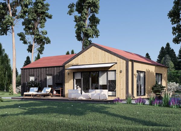 Fritidshus VALERI (Isolerad, 66 mm + fasadbeklädnad), 79 m² avp.ui.product_images.thumbnail 1