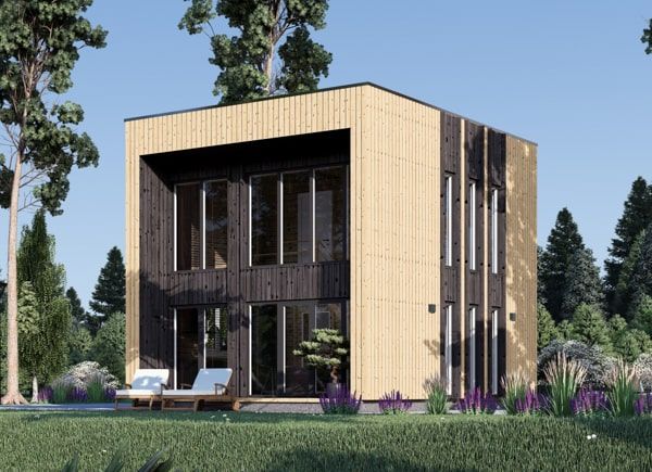 Fritidshus KAYA 4L (Isolerad, 66 mm + fasadbeklädnad), 49 m² avp.ui.product_images.thumbnail 1