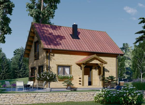 Fritidshus EMMA (Isolerad, 66 mm + fasadbeklädnad), 70 m² avp.ui.product_images.thumbnail 1