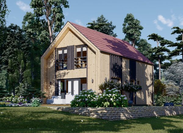 Fritidshus ASTRID (Isolerad, 66 mm + fasadbeklädnad), 81 m² avp.ui.product_images.thumbnail 1