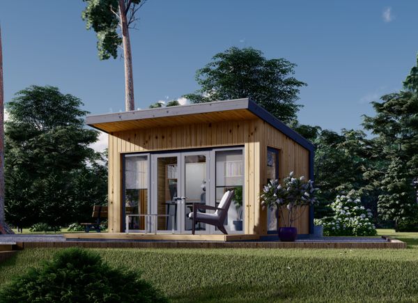 Friggebod EVELIN (34 mm + fasadbeklädnad), 4x3 m, 12 m² avp.ui.product_images.thumbnail 1