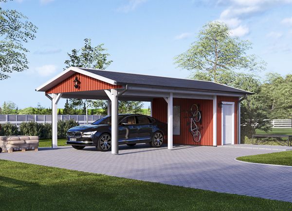 Carport byggsats LORA C, 4x6 m, 24 m² avp.ui.product_images.thumbnail 1