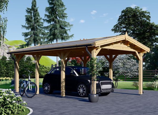 Enkel carport i trä CLASSIC, 3x6 m avp.ui.product_images.thumbnail 1