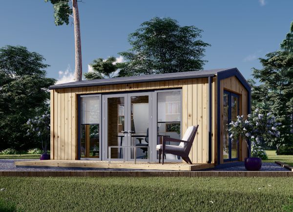 Attefallshus EMMY S (isolerad, 34 mm + fasadbeklädnad), 5x3 m, 15 m² avp.ui.product_images.thumbnail 1