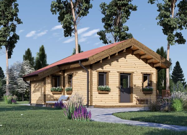 Fritidshus DIJON (Isolerad, 66 mm + fasadbeklädnad), 38 m² avp.ui.product_images.thumbnail 1